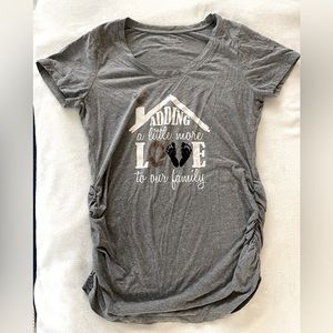 Maternity “Adding a little more love” t-shirt